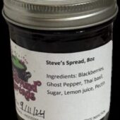 Blackberry Ghost Pepper Thai Basil Jam (Steve's Spread)