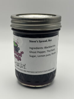 Blackberry Ghost Pepper Thai Basil Jam (Steve's Spread)