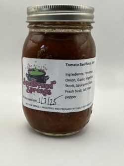 Tomato Basil Soup (contains wine)